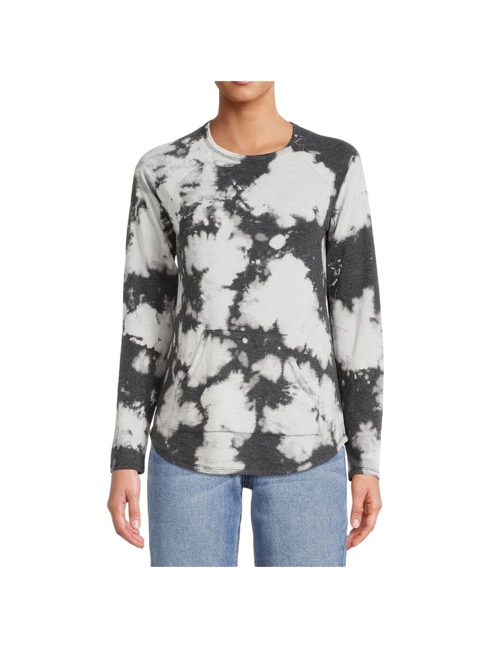 No Boundaries Juniors Raglan T Shirt Tie Dye Large